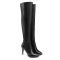 Over The Knee Boots Breathable Knee High Boot Women Waterproof Booties Women Boot Heels Boots Ladies Winter Dress Leather Shoes